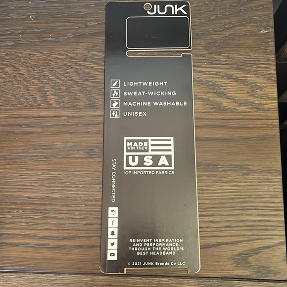 JUNK brand headband. Orange and black - Picture 9 of 9